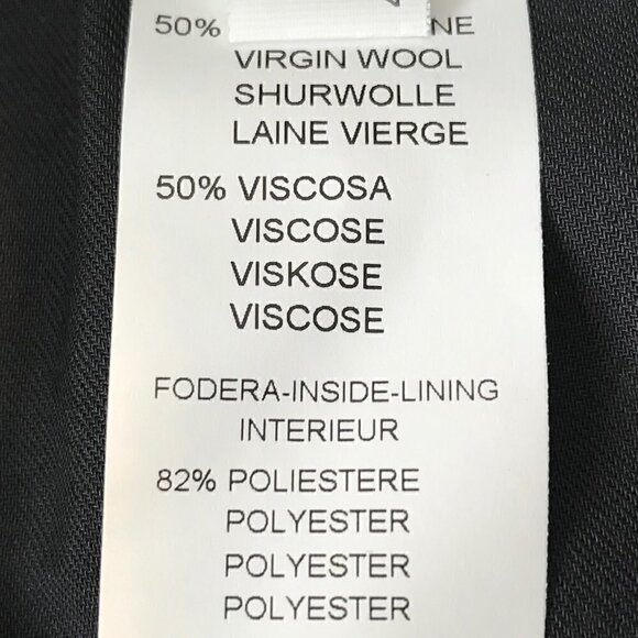 NWT Fabiana Filippi Black Slip On Pants 50% Virgin Wool 50% Viscose Size XS - Picture 8 of 8